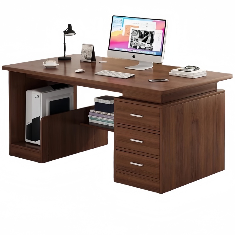 攸形木质办公桌1200*600*750mm张高清大图