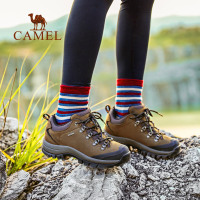 CAMEL骆驼户外登山鞋 秋冬情侣款男女防滑耐磨牛皮徒步登山鞋