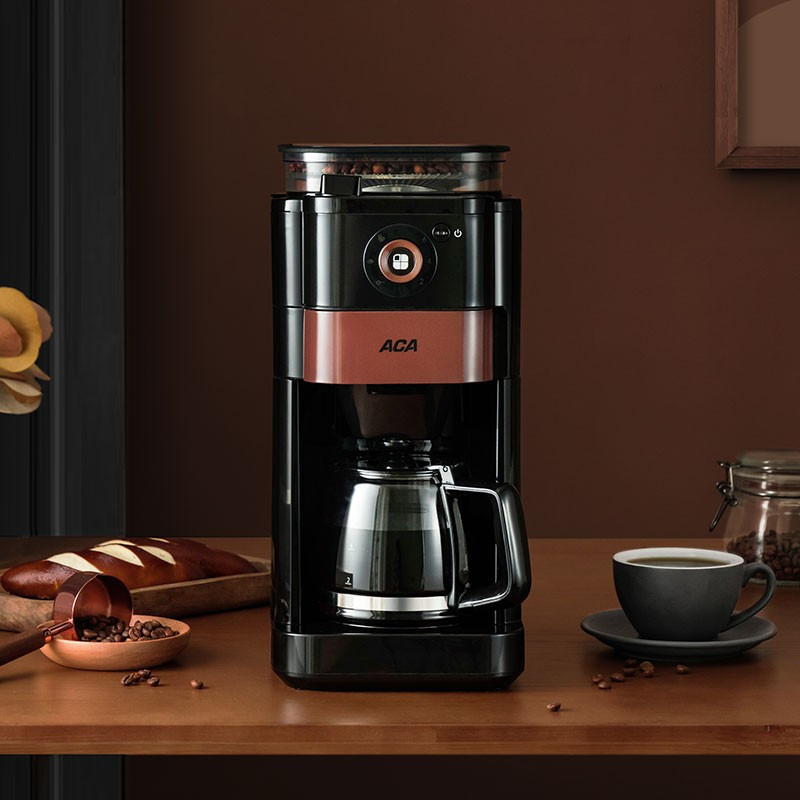 北美电器(aca)咖啡机家用豆粉两用多功能 咖啡机