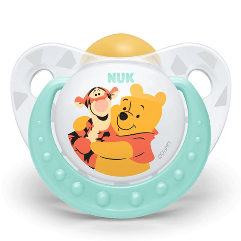 NUK安睡型迪士尼维尼乳胶安抚奶嘴(0-6个月)花型随机