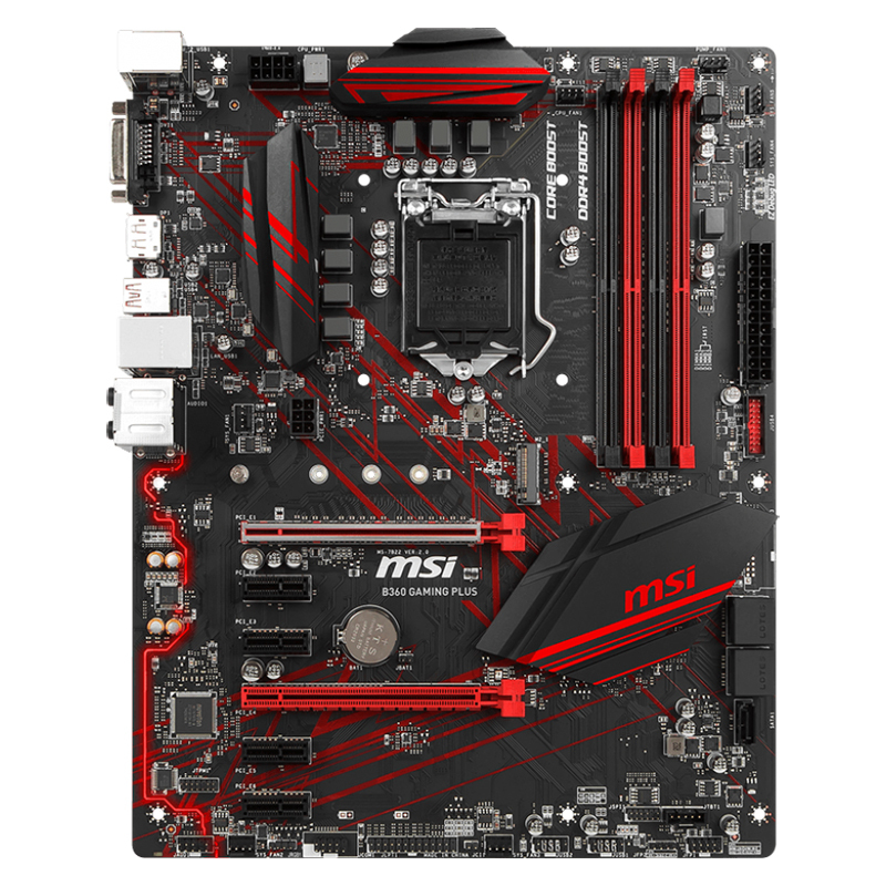 微星（MSI）B360 GAMING PLUS 电竞板主板（Intel B360/LGA 1151）