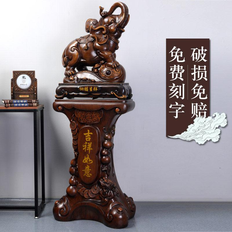 家柏饰(CORATED)落地大象摆件一对 象公司办公室酒店大堂开业乔迁送礼高清大图
