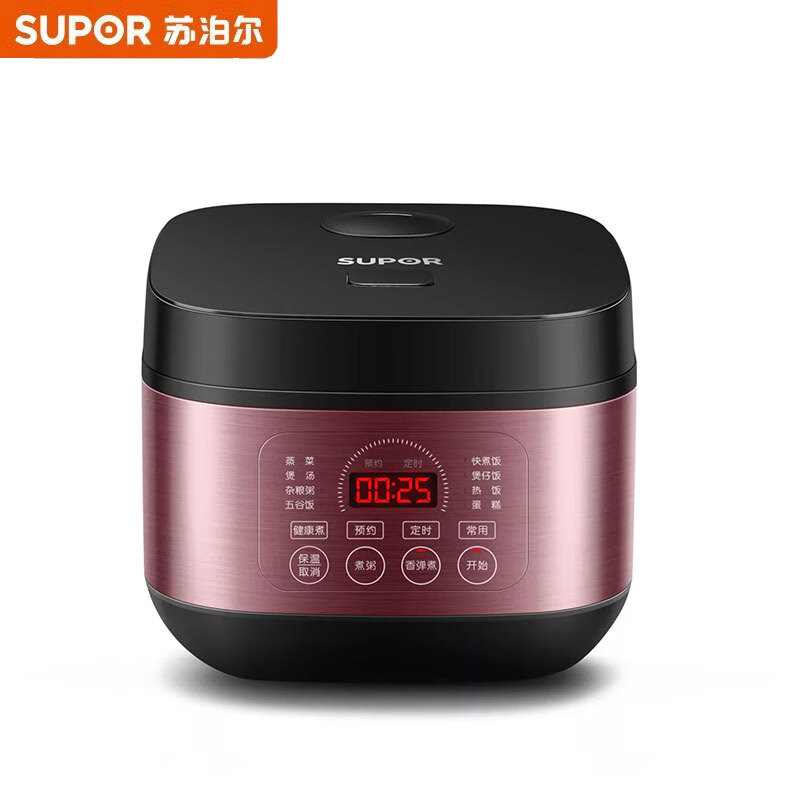 苏泊尔(SUPOR)电饭煲电饭锅4L大容量饭煲煮饭煮粥锅3-4-6人使用多功能智能预约家用电饭锅 SF40FC396