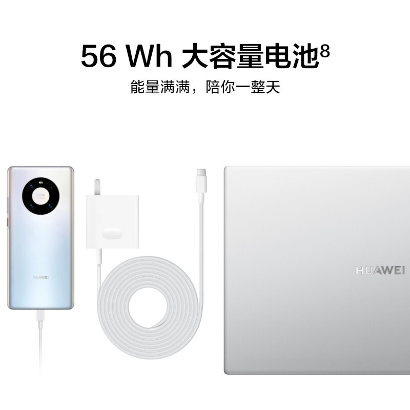 华为HUAWEI MateBook D 14笔记本电脑 2022款 14英寸 11代酷睿i5-1155G7 16GB+512GB 集显 轻薄本 护眼全面屏 华为分享 皓月银