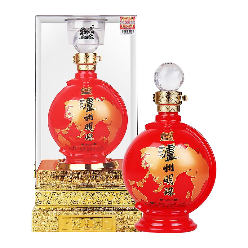 泸州老窖52度泸州明珠福临祥浓香型白酒500ml单瓶