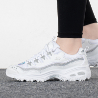 Skechers/斯凯奇女鞋新款厚底熊猫鞋轻质缓震运动休闲鞋11923-WSL ZP