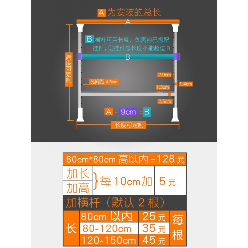 厨房置物架免打孔顶天立地伸缩窗台挂架收纳架沥水晾碗架放锅架子收纳层架 三维工匠高清大图