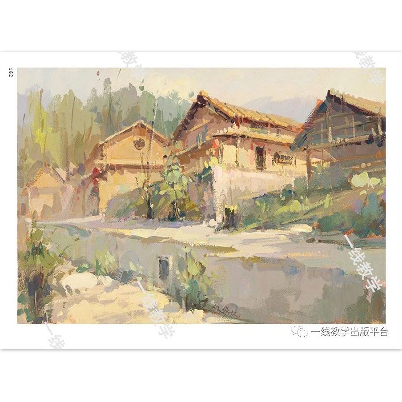 [正版]色彩风景基础教程一本通2019一线教学伍希林水粉色彩风景零基础入门大师风景对画临摹范本单体风景色稿色调技法初学高清大图