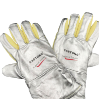 卡司顿/CASTONG YERR15-40 40cm隔热500度手套 黄色 均码 (双)