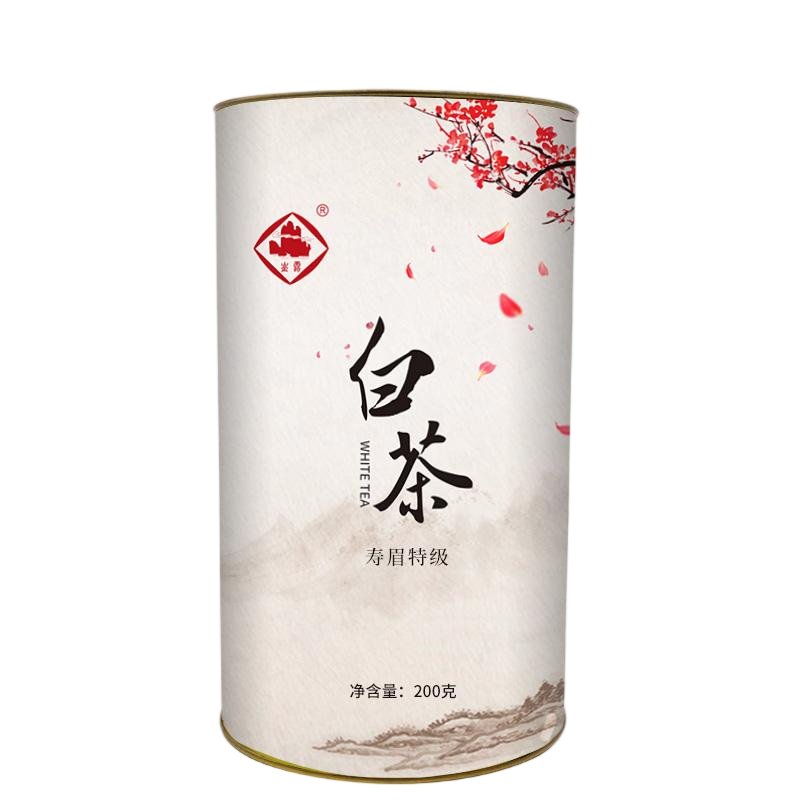崟露白茶寿眉特级200克桶高清大图