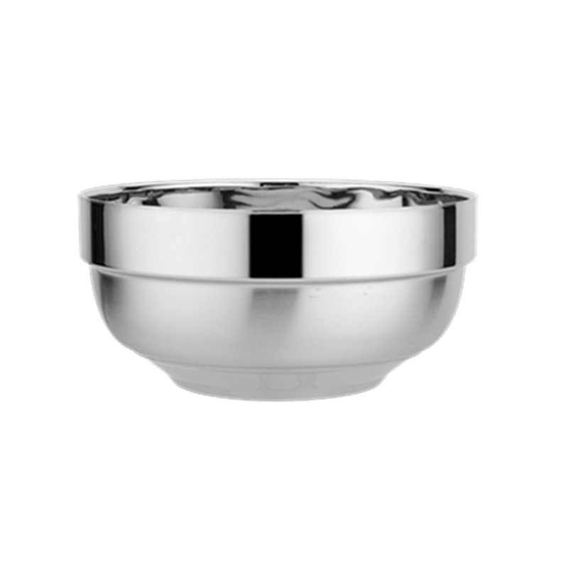 成人泡面碗 儿童幼儿园吃饭碗不锈钢碗家用食堂双层碗隔热防烫