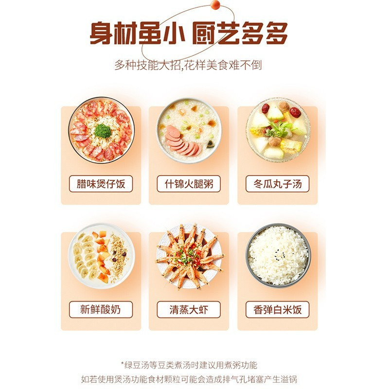 九阳(Joyoung)家用电饭煲迷你小容量电饭锅多功能1-3人食智能预约饭煲1.5升 F15FZ-F121高清大图