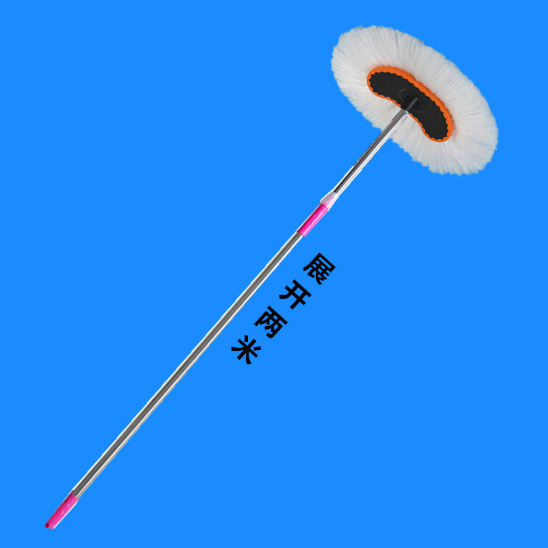 洗车拖把加长2米长杆纯棉刷子大货车专用加粗加厚伸缩刷货车用品