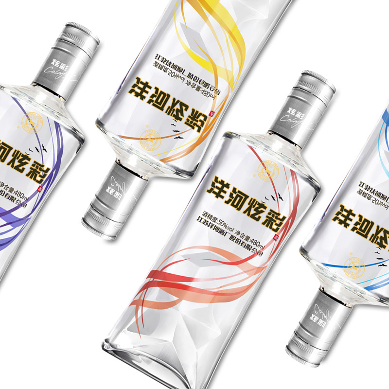 洋河 炫彩 50度 480ml*4瓶整箱 白酒