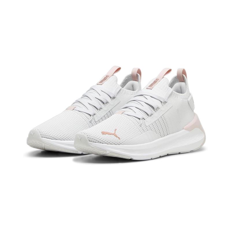 彪马(Puma)女鞋综合训练鞋轻便舒适耐磨防滑室内健身跑步鞋 Feather_Gray/Mauve_Mist/Rose_G 35.5