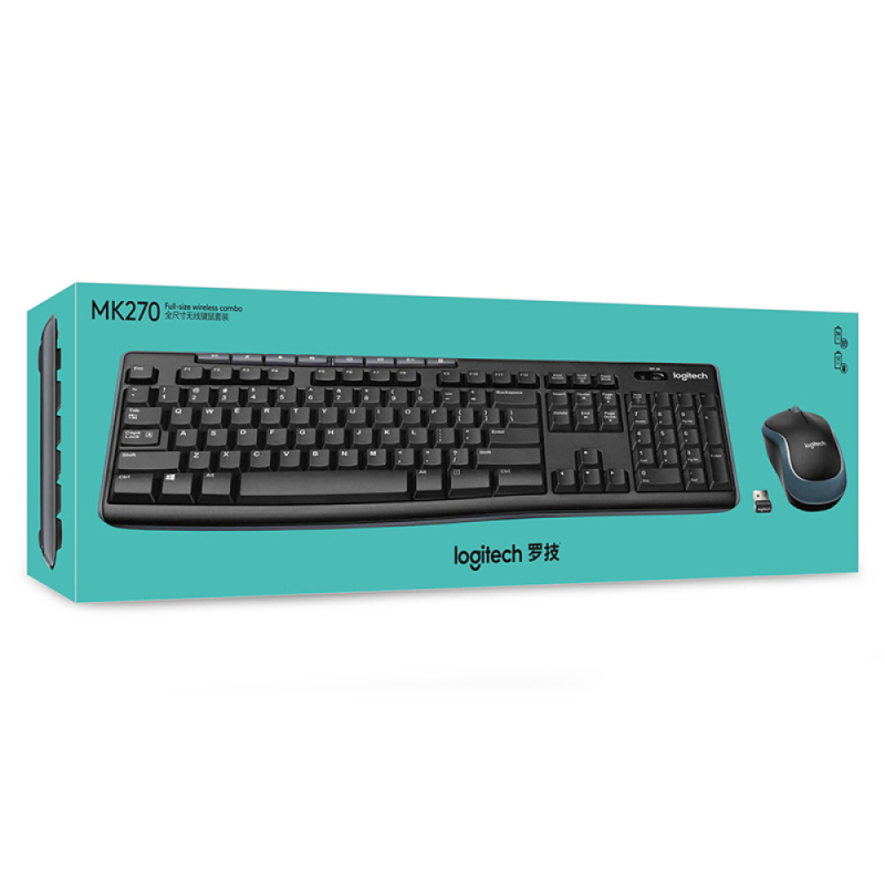 罗技(Logitech)MK270 无线光电键鼠套装 无线鼠标无线键盘套装 (三年质保)