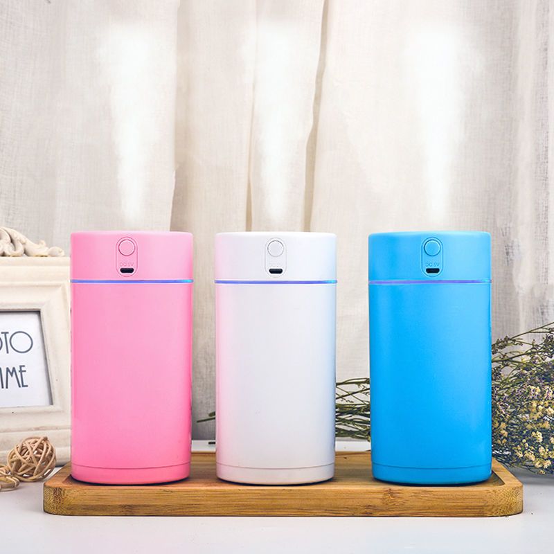 可充电加湿器家用静音空调房办公室车载喷雾器大雾学生宿舍香薰机|倾城粉(插电款) 加湿器+5棉棒+小夜灯