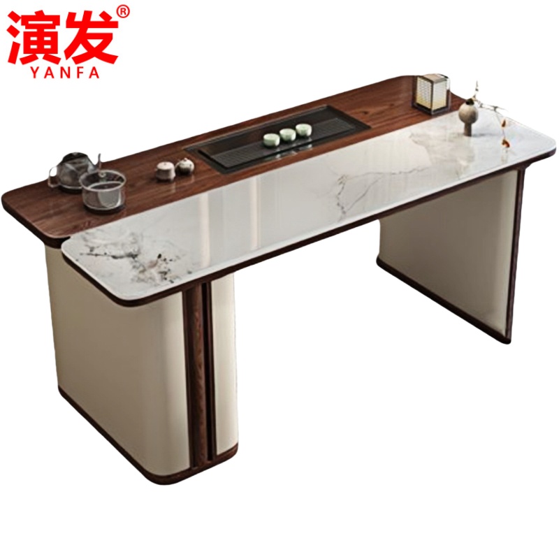 演发 茶桌1.2米+椅*3 套高清大图