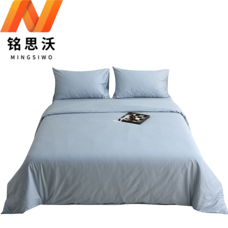 铭思沃四件套床笠款1.8*2.0m床 蓝 套高清大图