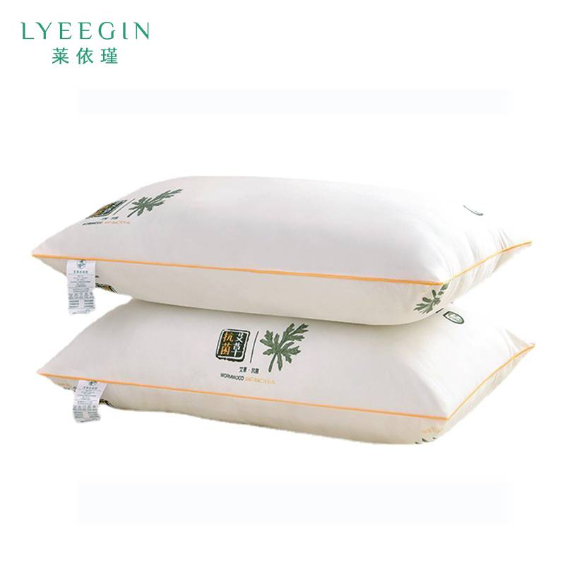 莱依瑾 LYEEGIN 枕头 护颈枕 艾草单边枕黄( 600克) 个高清大图