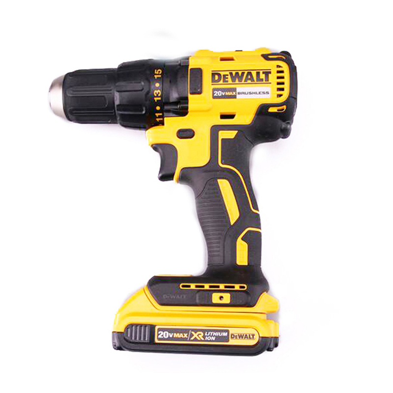 工具库 得伟DeWALT 18V锂电充电式无刷磁浮冲击钻 2x2.0Ah电池套装 DCD796