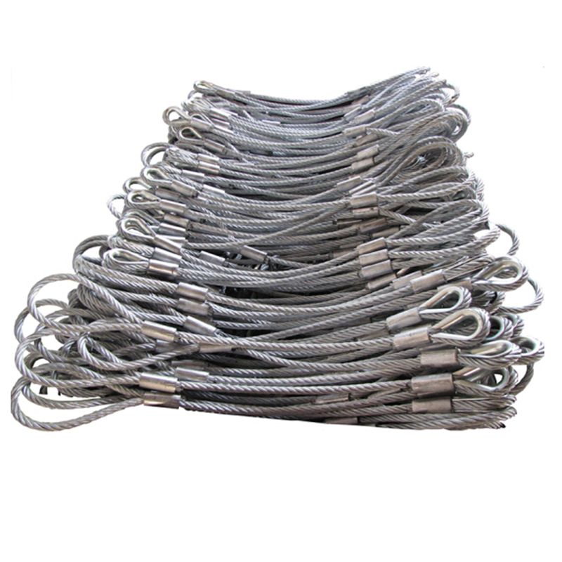 巨力103m镀锌压制钢丝绳索具