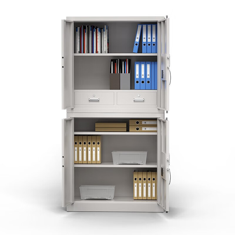 虎牌 保密柜 档案柜资料柜分体双节大型密码保险柜器材柜办公柜文件柜高清大图