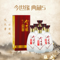 今世缘 典藏5 浓香型白酒 42度 500ml*6瓶 整箱装 苏宁自营