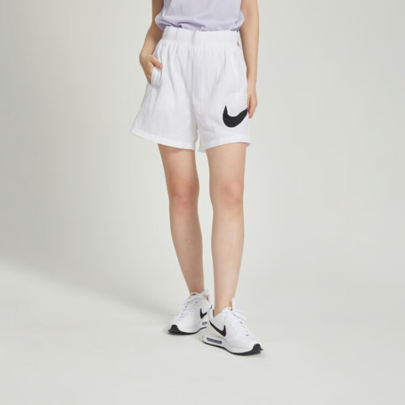 耐克(nike)女子运动裤essntl wvn hr short hbr运动服dm6740-100白色