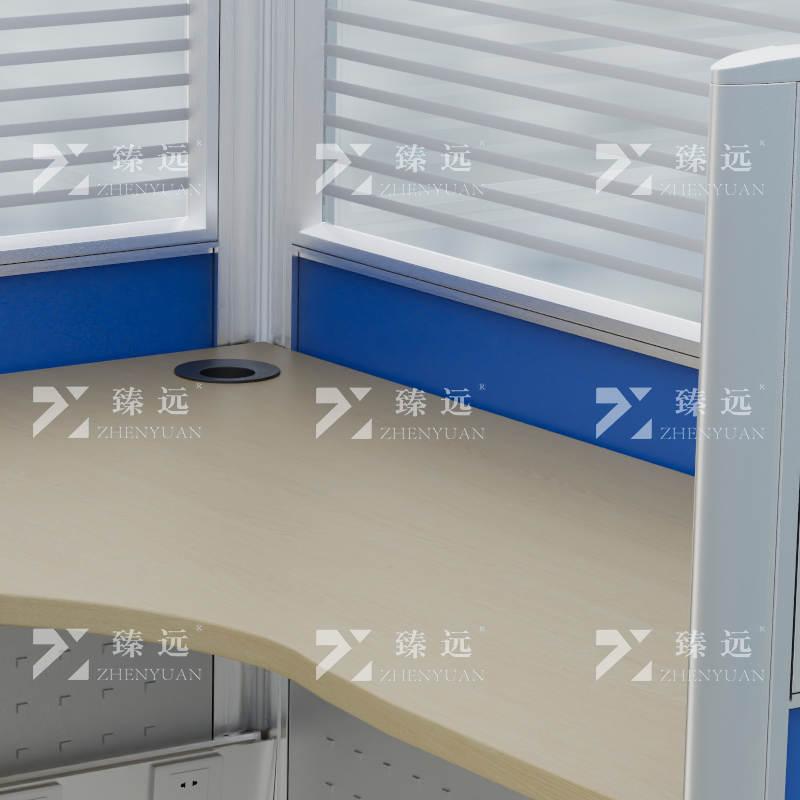 臻远ZY-X231屏风工位单人位1500*1500*1200高清大图