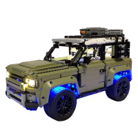 HiBrick积木灯饰 路虎卫士越野车 适用乐高42110灯光灯具 LED灯饰 42110遥控版(仅售灯饰不含积木)