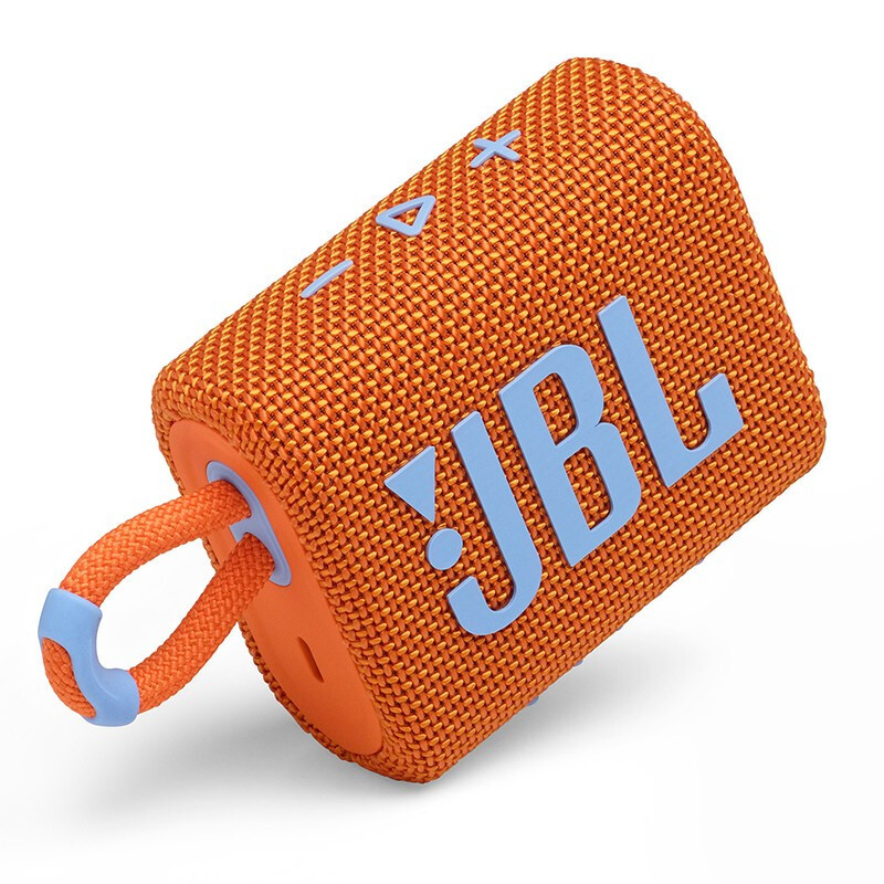 JBL GO3 音乐金砖三代 便携式蓝牙音箱 低音炮 户外音箱 迷你小音响 充电长续航 防水防尘 设计橙色