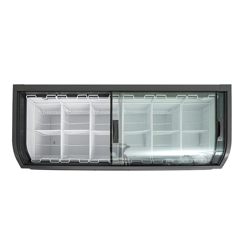 超市雪柜商用冰柜卧式雪糕柜冷冻柜冷柜饮料冰淇淋柜展示柜冷藏柜1588