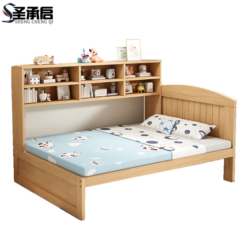 圣承启 木质床 1.2米张高清大图