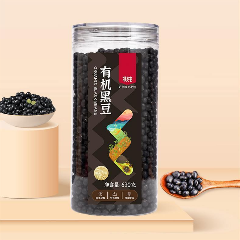 北纯 有机黑豆-(罐装)630g高清大图