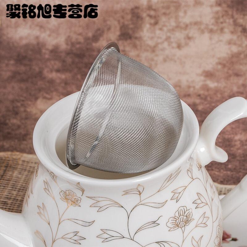 景德镇瓷器茶壶陶瓷大容量热水壶大号时尚瓷冷水壶滤网泡茶壶家用简约