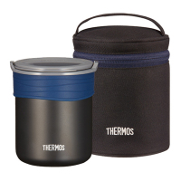 膳魔師THERMOS不锈钢真空断热保温便当盒附保温袋 JBP-360 BK 360ml 黑色