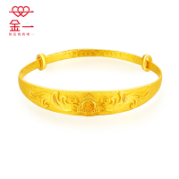 金一 足金999福字 儿童黄金手镯(计价) AAER003