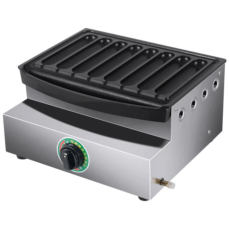 古达网红摆摊秘制烤肠机商用燃气手工自制淀粉火腿肠路边摊16条液化气