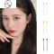 JiMi[]925银银简约银豆耳线2022年新款潮耳钉女耳坠小众耳饰夏
