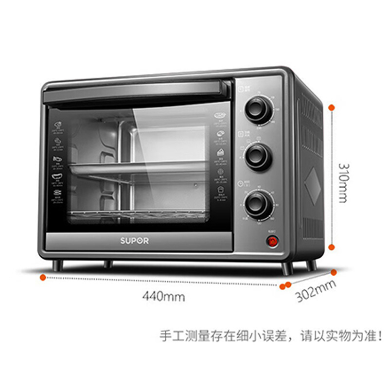 苏泊尔电烤箱K30FK6家用多功能上下管统一控温匀火恒温电烤箱高清大图