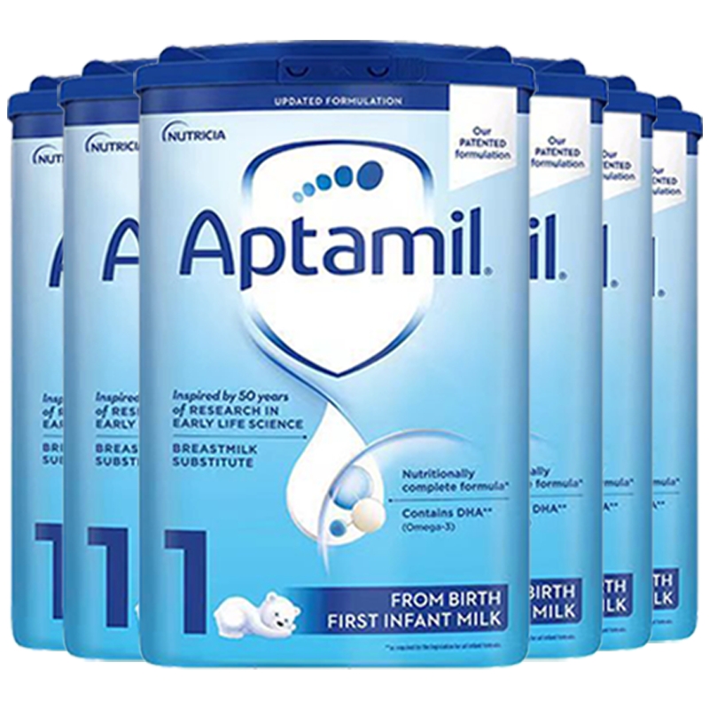 有效期到26年7月-6罐装 | Aptamil 英国爱他美 婴幼儿配方1段奶粉(0-6个月) 800g/罐高清大图