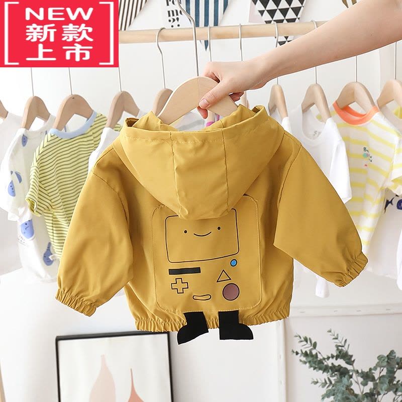 可莉允男童加绒外套秋装3岁小儿童棉衣冬季1婴儿2宝宝风衣春夹克4棉服潮图片