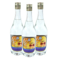 山西汾酒杏花村酒 53度出口汾 玻汾500mL 清香型白酒 3瓶套装