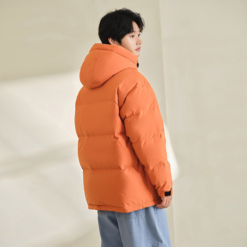 坦博尔2022新款羽绒服男士短款连帽保暖休闲百搭时尚秋冬外套