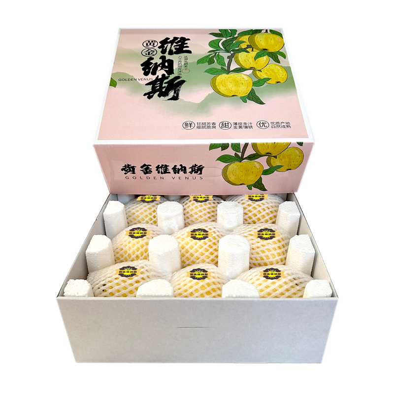 [西沛生鲜][礼盒装]维纳斯黄金苹果 4.5斤 山东水果新鲜整箱当季正宗时令黄胖子甜丑苹果