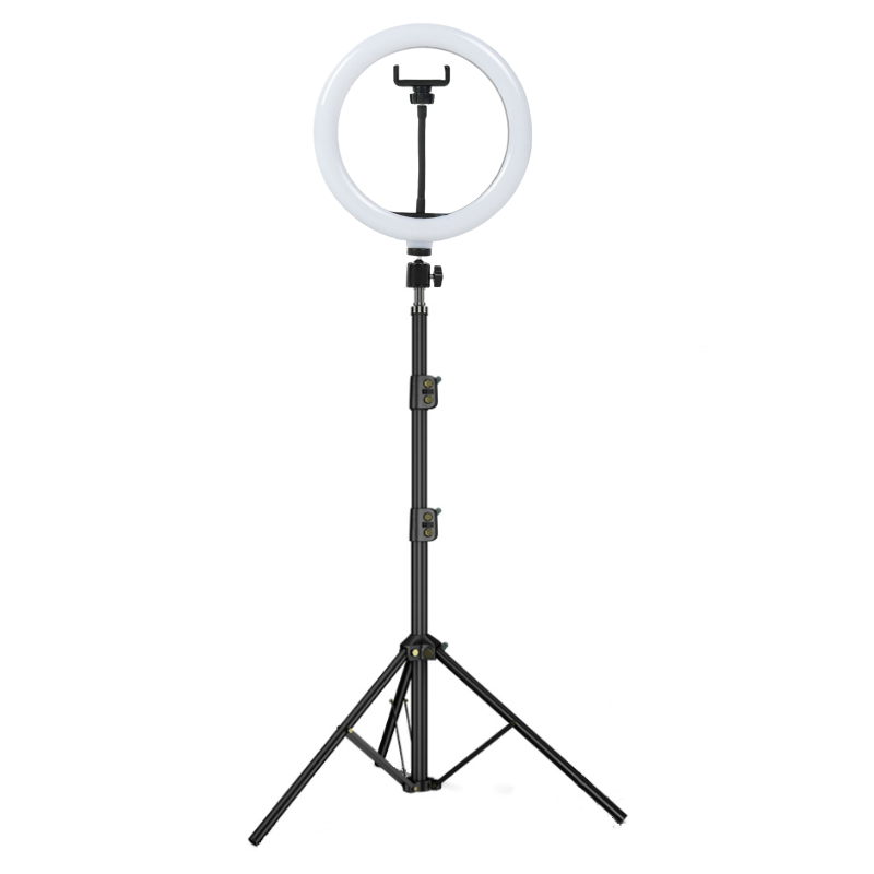 手机支架补光灯多功能三脚架桌面美颜嫩肤补光主播自拍杆