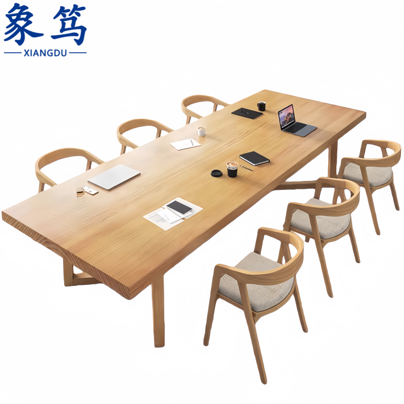 象笃 会议桌椅2m+6椅套