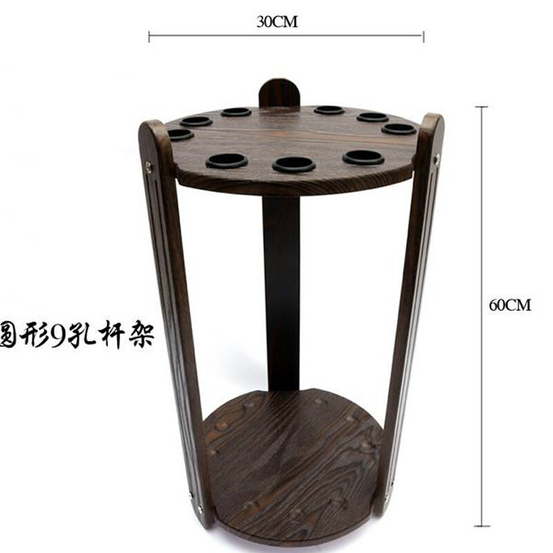 落地式多孔台球杆架美式斯诺克花式九球中式黑八桌球杆用品配件八孔