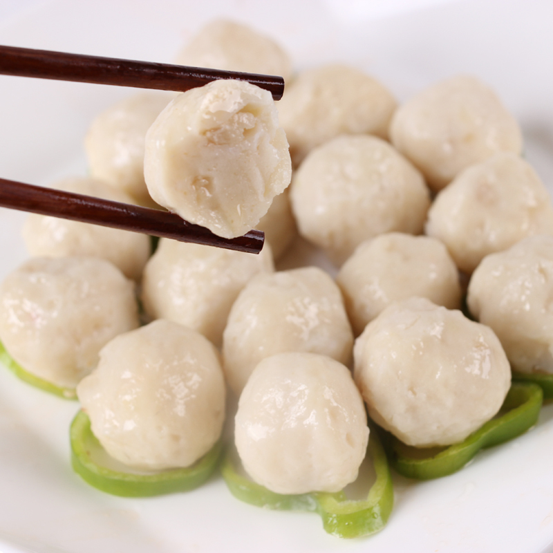 [四海生鲜] 东山岛手工制作墨鱼丸250g 海鲜火锅食材 (约12个)